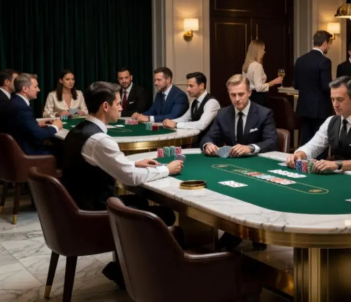 The Gilded Token poker lounge