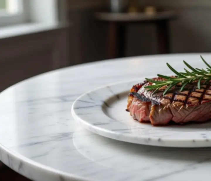 Signature Australian steak seared over an open woodfire grill
